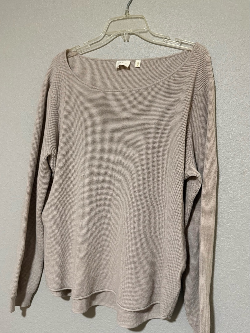 Cyrus Scoop Neck Lightweight Sweater - Taupe